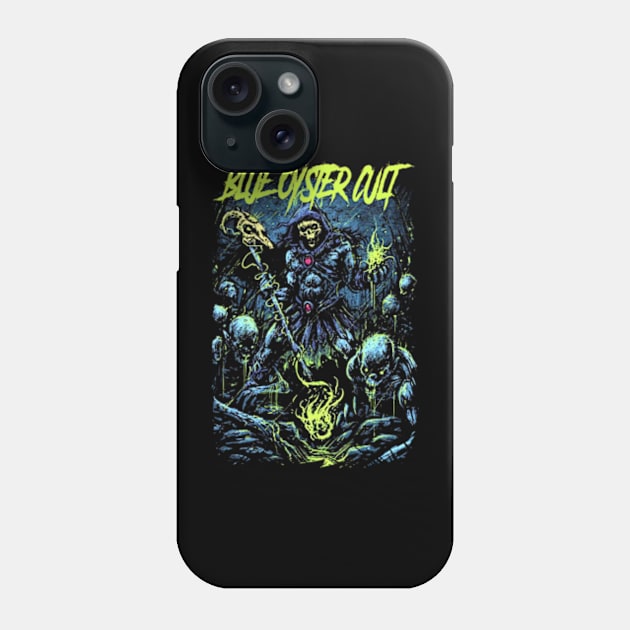 BLUE OYSTER CULT BAND DESIGN Phone Case by Rons Frogss