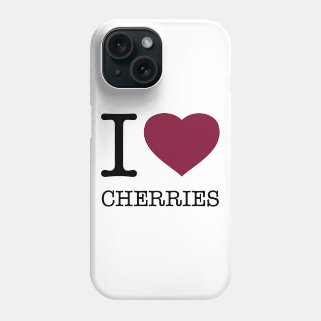 I LOVE CHERRIES Phone Case by eyesblau