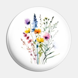 Floral bundle Pin