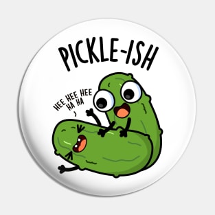 Picklish Ticklish Funny Pickle Puns Pin