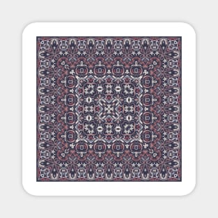 Bright square arabic ornate pattern Magnet