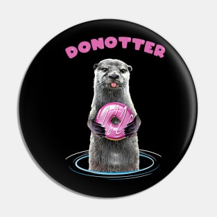 Donotter, Otter eat sweet pink donut, adorable animals and cute donuts Pin