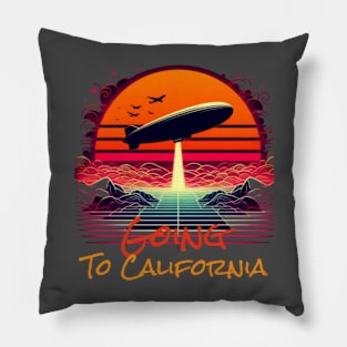 California-Inspired T-Shirt Designs Pillow