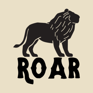 Lion Clipart Roar Art Illustration T-Shirt