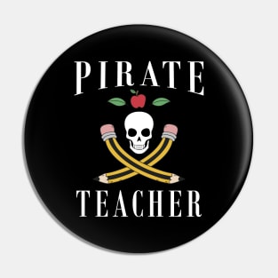 Halloween Pirate Teacher Pin