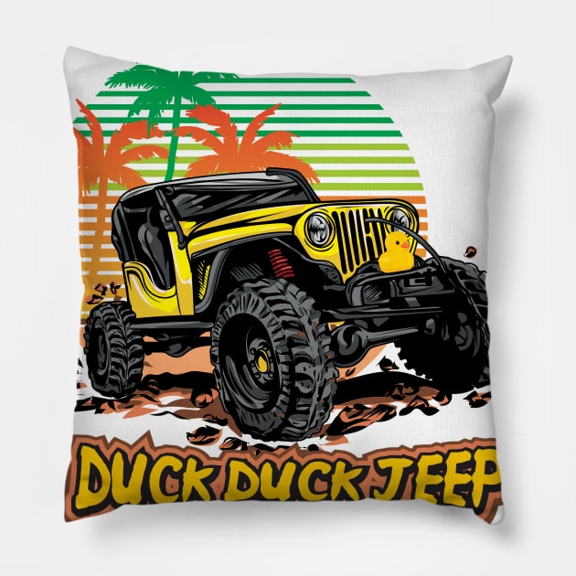 Duck Duck Jeep Pillow by Duck Duck Jeep