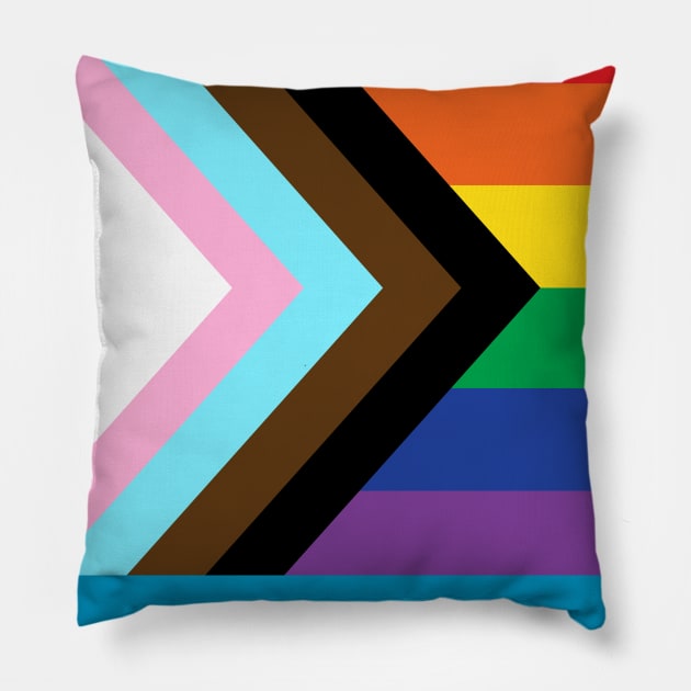 Progress Pride Pillow by littleSamantics