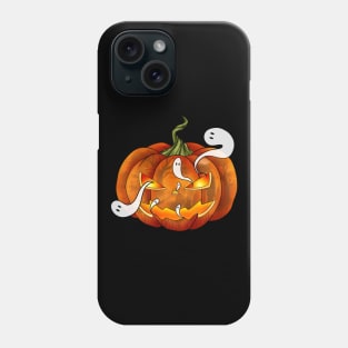 pumpkin ghost Phone Case