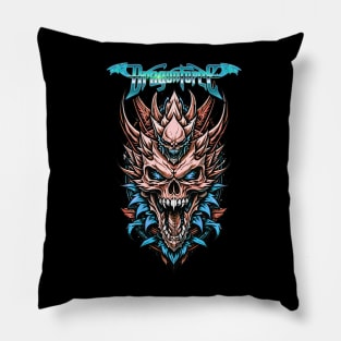 DF Dragon Skull Head II Pillow