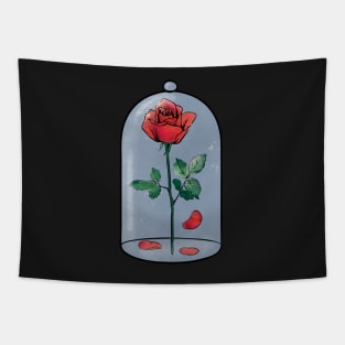 Enchanted Rose in a Jar Tapestry