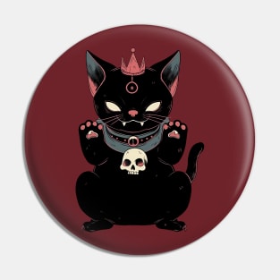 Metalhead Kitty Pin