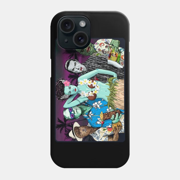 Monster's Luau version 2 Phone Case by FanboyMuseum