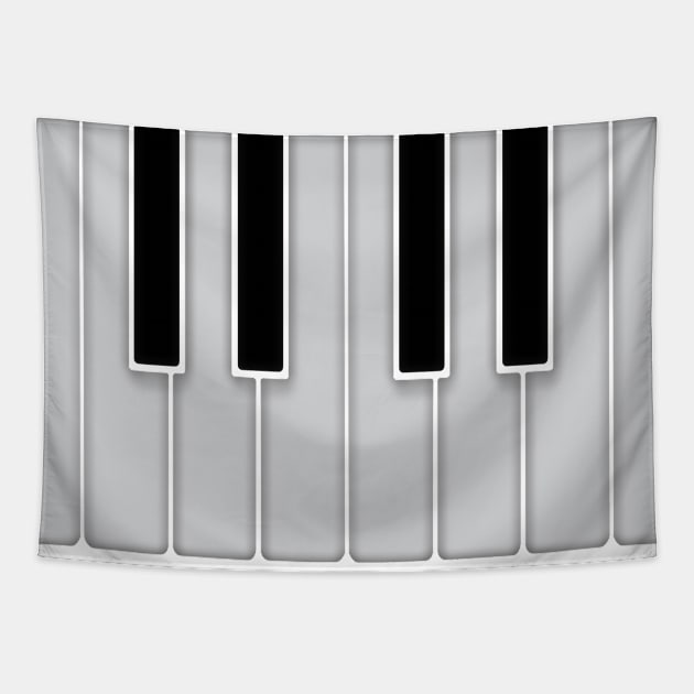 Piano Keys Tapestry by Dual Rogue