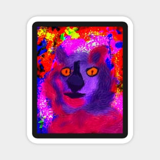 Abstract  cat 2.0 Magnet