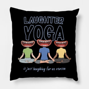 Laughing Meditation Design for a Laughter Yoga Training Pillow