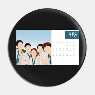 Calendar 2022 December with Korean Dramas Pin