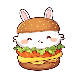 Cute Burger Bunny T-Shirt