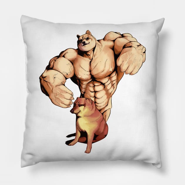 Swole Doge Pillow by Polomaker