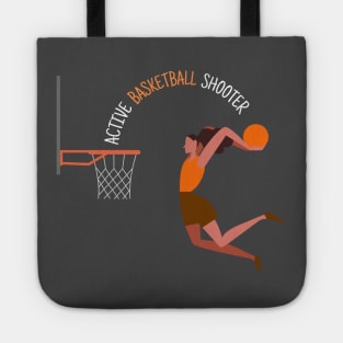 Active Basketball Shooter Girl Tote