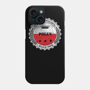 Polen Polska Flagge Bierdeckel Phone Case