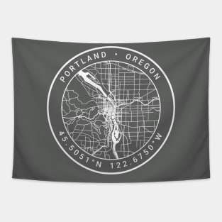 Portland Map Tapestry