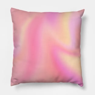 Boho Pink and Yellow Gradient Pattern Pillow