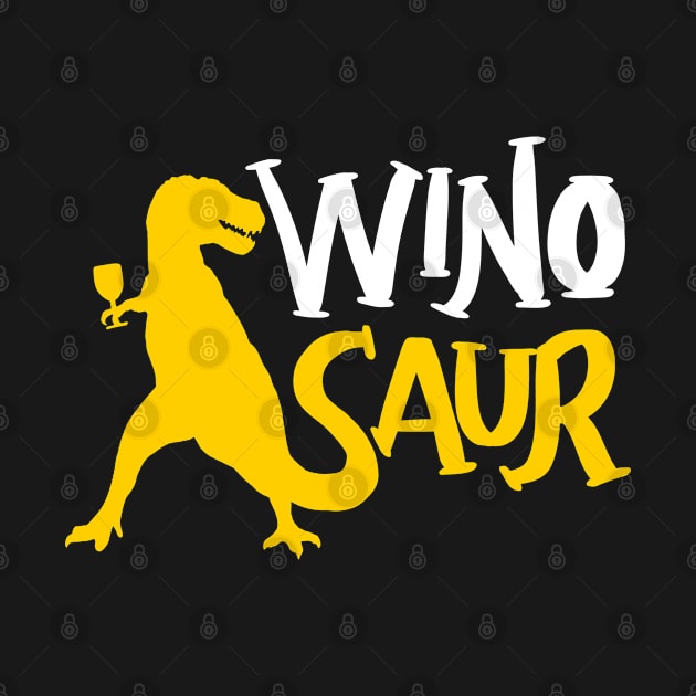 WinoSaur - Funny Wine Lover Shirts And Gifts - T-Rex by Shirtbubble