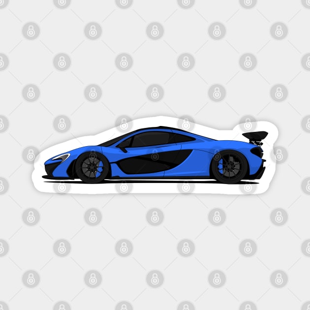 MCLAREN P1 BLUE Magnet by VENZ0LIC