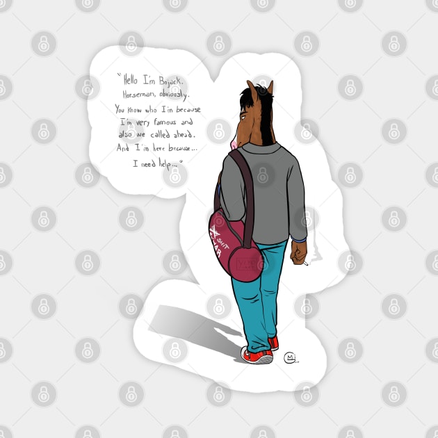 Bojack - I need help Magnet by GmYiyo