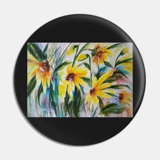 Ode to Sunflowers Pin