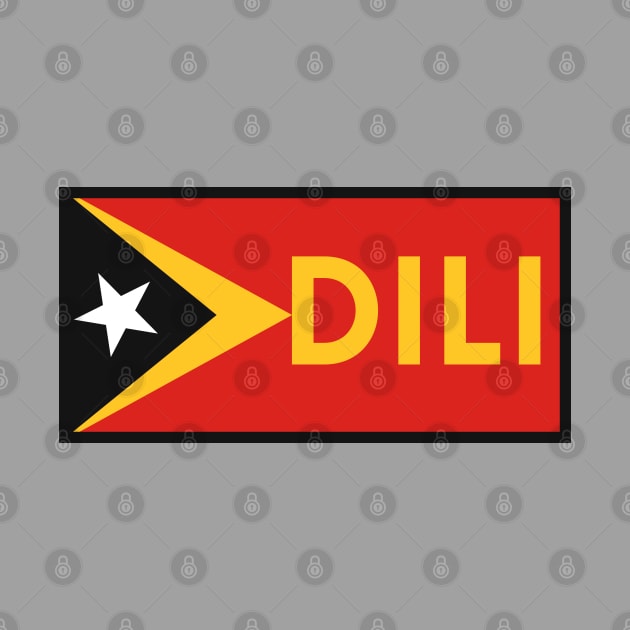 Dili City in East Timor Flag by aybe7elf