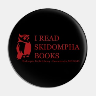 I Read Skidompha Books Pin