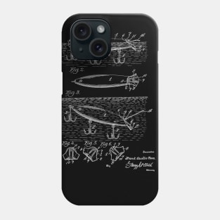 Fishing Tackle Vintage Patent Drawing Phone Case