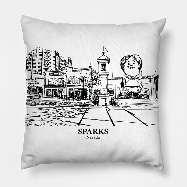 Sparks - Nevada Pillow by Lakeric