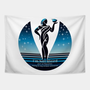 Design for Aquarius with Funny Quotation_1 Tapestry