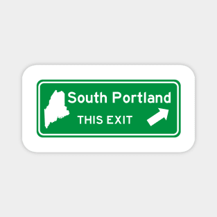 South Portland, Maine Highway Exit Sign Magnet