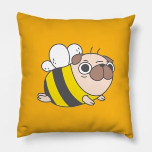 Pug Bee Pillow