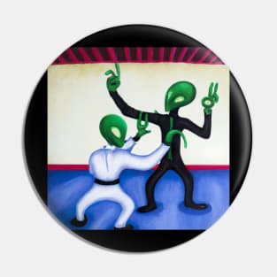 Kung Fu Aliens Pin