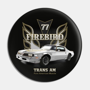 Firebird Trans Am 1977 White Pin