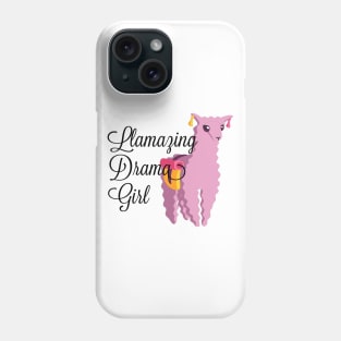 Llama Design - Llamazing Drama Girl Phone Case