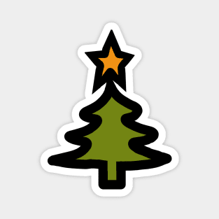 Simple Christmas Tree Magnet