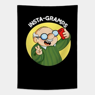 Instagramps Cute Social Media Grandpa Pun Tapestry