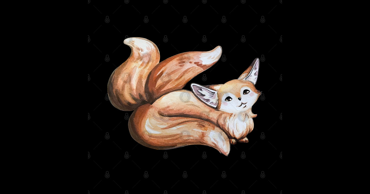 Fennec Fox Kitsune Kitsune Fox Sticker TeePublic