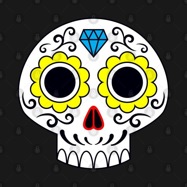 Sugar skull for a cake by adam@adamdorman.com