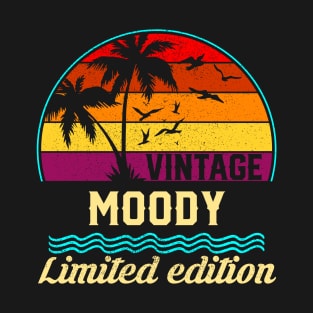 Vintage Moody Limited Edition, Surname, Name, Second Name T-Shirt