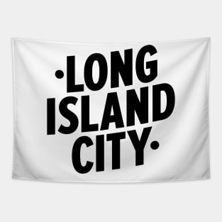 Long Island City Queens Logo - A Minimalist Tribute to Urban Charm Tapestry