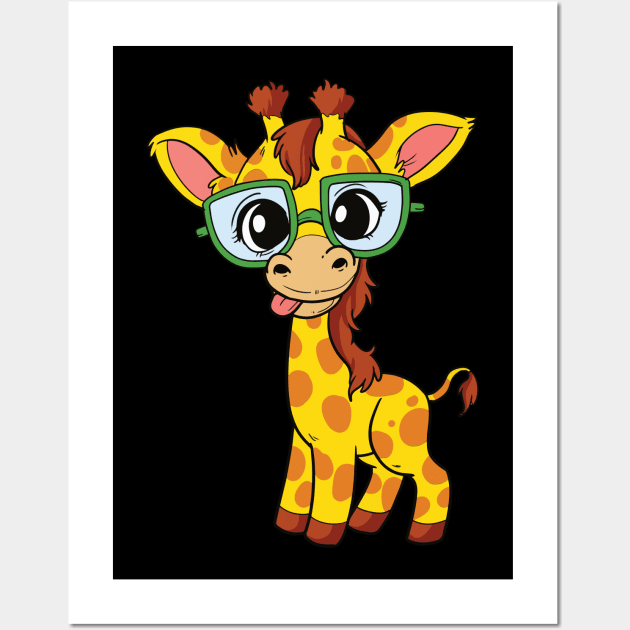 Giraffe Cutie T-Shirt - Design 1 - Animal Social Company Ocean Blue / S