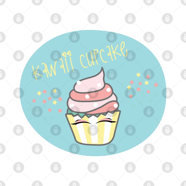 Kawaii cupcake by SeriousMustache