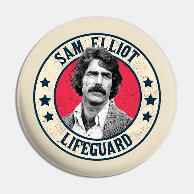 Sam Elliott // Retro Style Fan Art Pin by rido public