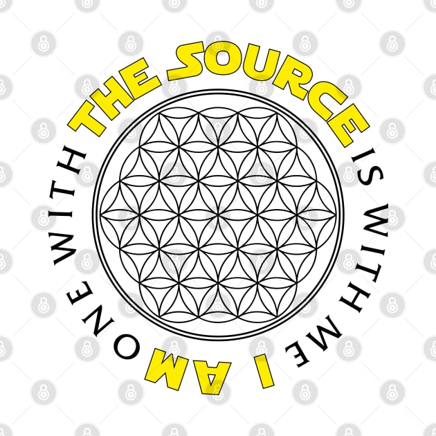 The Source is with me (Flower of life) - light colors by YelloCatBean